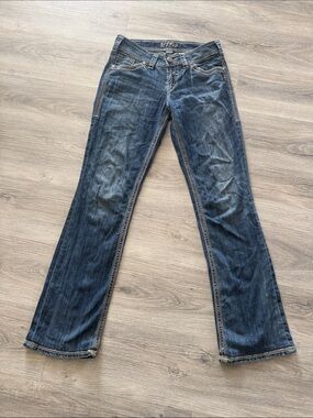 Silver Suki Jeans Dark Blue Flare Jeans size 27